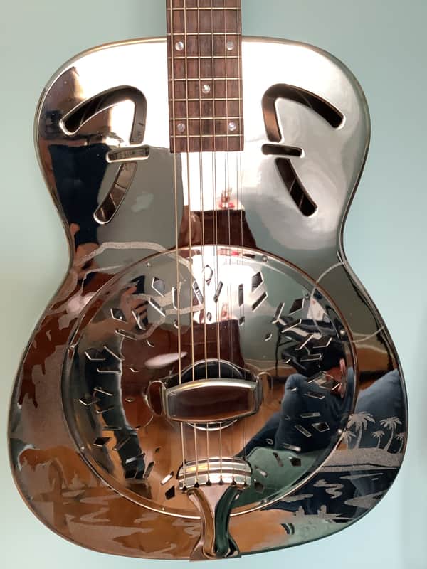 Fender FR-55 Metal Resonator Hawaiian Volcano image 1