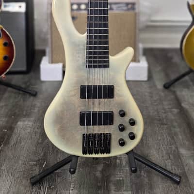 AIO S8-5 5-String Bass Guitar - White Burst GS-054 image 1