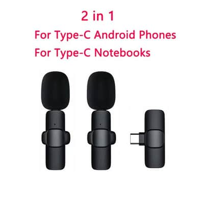 Wireless Lavalier Microphone Portable Audio Video Recording Mini Mic for iPhone Android Live Broadcast Gaming Phone Microfonoe image 1