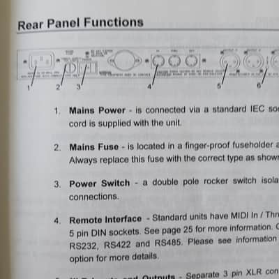 Operating Instructions XTA Electronics Digital Equaliser DP200 1996 image 6
