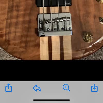 Chazz guitars Custom electric Bass Jazz 2015 Emgs gotoh - Maple ? Custom one of a kind image 14