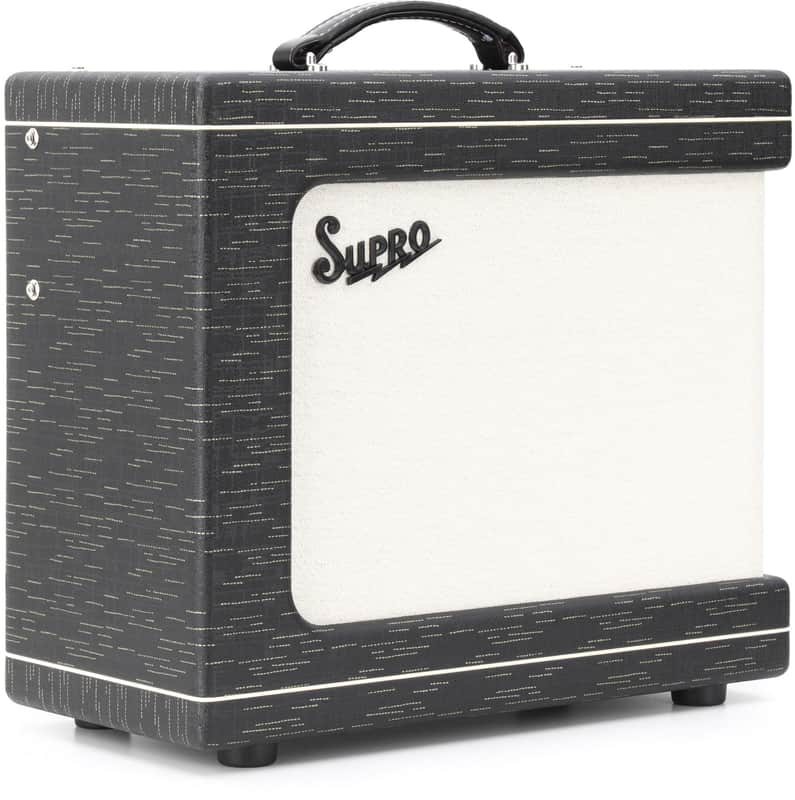 Supro Delegate Custom 1 x 12-inch 25-watt Tube Combo Amplifier - Black image 1