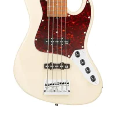 Sadowsky MetroExpress 21-Fret Vintage J/J Bass, Morado Fingerboard, 5-String - Solid Olympic White High Polish image 2
