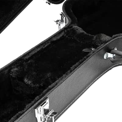 Glarry High-End Fine-Grain PU Leather Hard Case for 335 Style Semi-Hollow & Hollowbody Electric Guitar 2020s - Black image 19