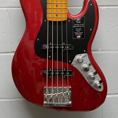 Fender American Ultra II Jazz Bass V - Sinister Red image 2