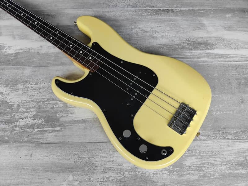 1985 Fernandes Japan FPB-40L Left Handed Precision Bass (White) image 1