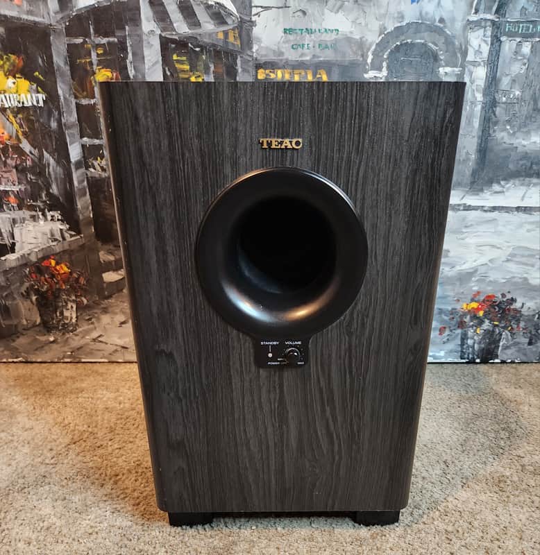 TEAC TEAC LSR-100B subwoofer 90s - Black ash image 1