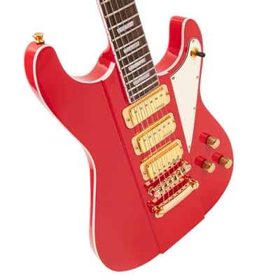 Vintage Electric Guitar JDV34 Joe Doe 'Gas Jockey' Gas Pump Red with Case - image 11