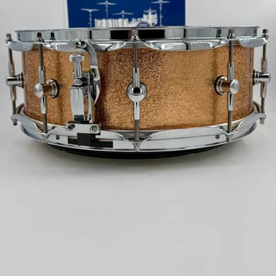 Montineri Custom Drums: 14” x 5” 10-COB Lug Copper Sparkle Snare image 6