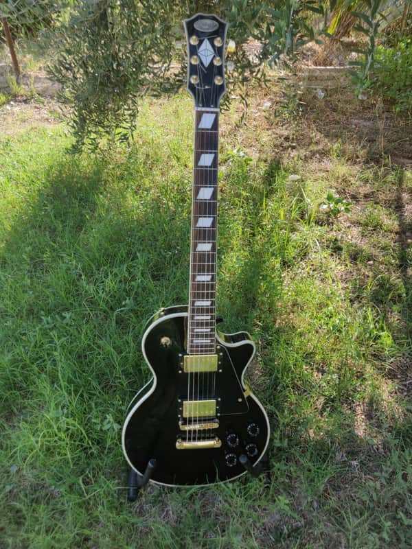 Stagg Les Paul L400-BK Classic Rock L Guitar with Gold Hardware 2017 image 1