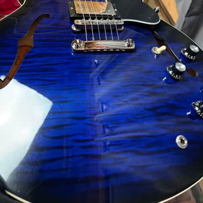 2025 Gibson ES-335 Figured Deep Ocean Burst w/case image 3