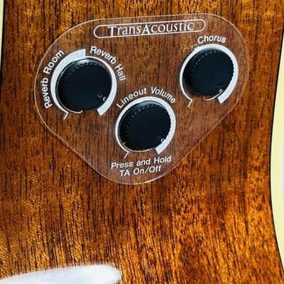 Yamaha FG-TA TransAcoustic Dreadnought 2010s - Vintage Tint image 11