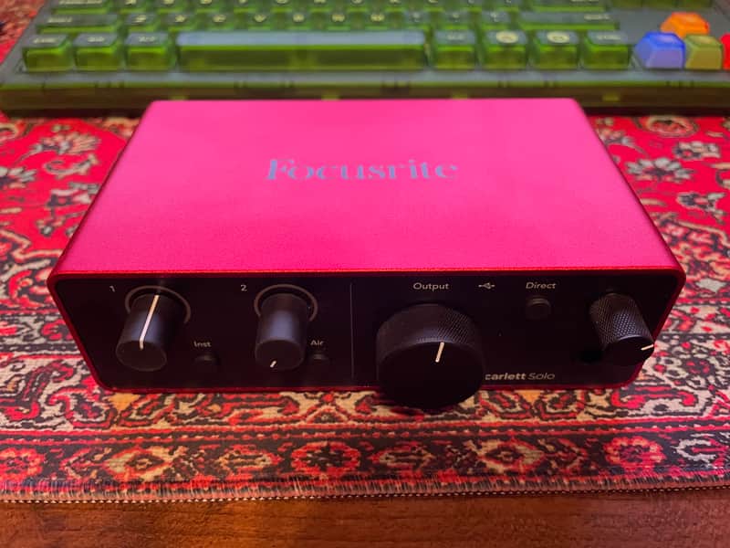 Focusrite Scarlett Solo 4th Gen USB Audio Interface 2023 - Present - Red image 1