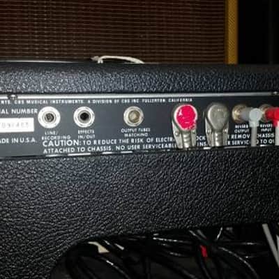 1980 Fender 75 Tube Amp Head w/ Matching 410 Speaker Cabinet image 9