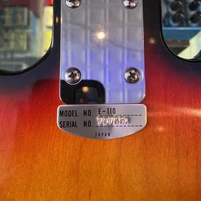Teisco Sunburst E-110 Checkmate Tulip image 11