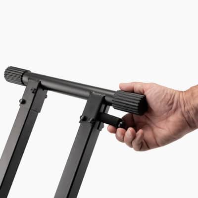 On-Stage KS8291XX ERGO-LOK Double-X Keyboard Stand with Lok-Tight Construction image 7