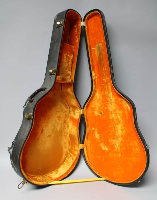 60s GIbson Super 400 Black/Orange Case image 1