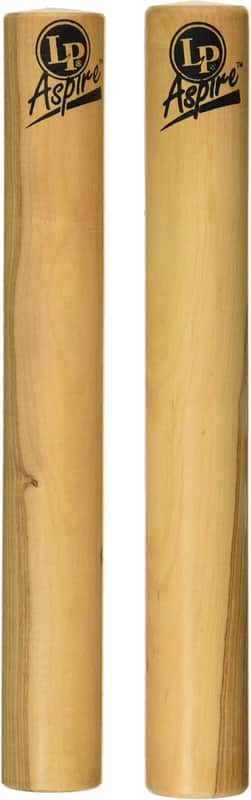 White Wood Claves – Latin Percussion Rhythm Sticks for Salsa, Latin Music & Percussion Practice image 1