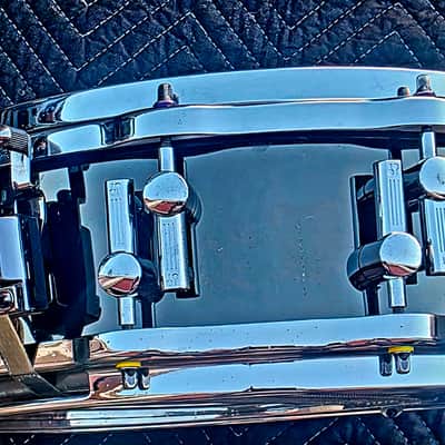 Sonor Ferromagnese Steel ARTIST 5X14 Blk/yella badge - Blk nkl image 4