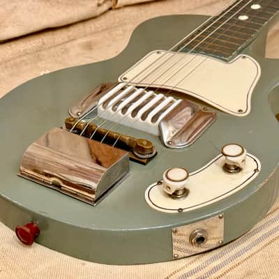 Teisco J-2 (Slide Guitar) ~1956 - Grey image 14