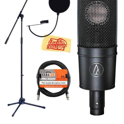Audio-Technica AT4040 Cardioid Condenser Microphone w/ Boom Stand image 1