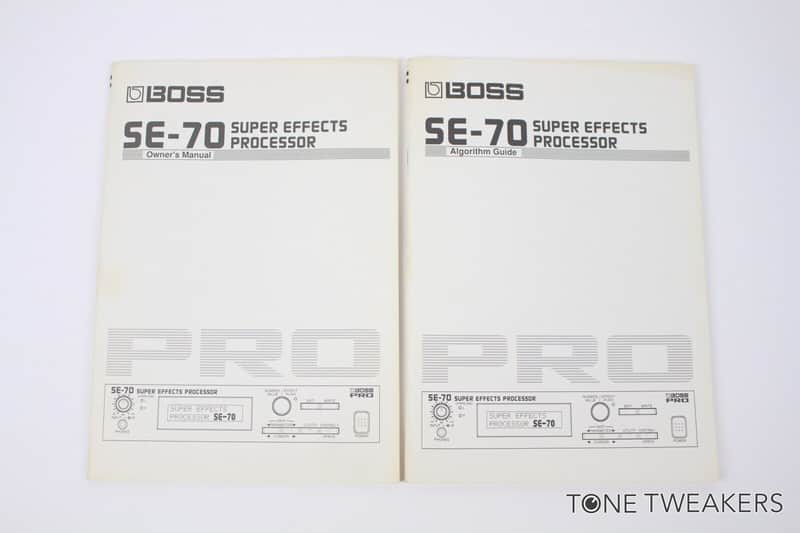 Boss SE-70 Multi-effects Owners Manual Algorithm Guide Book VINTAGE GEAR DEALERa image 1