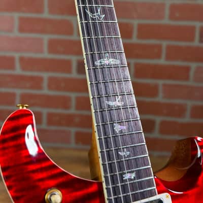 PRS Wood Library McCarty 594 Tremolo 10-Top Electric Guitar - Red Tiger image 8