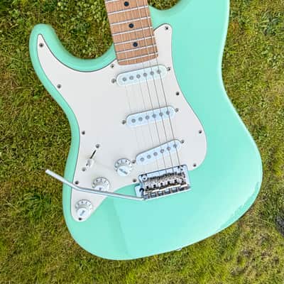 JET js300 seafoam green lefthand lefty strat js-300 image 6