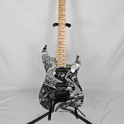 Funk Guitars USA SS Series 2025 - B/W Swirl Duncan Pickups Gotoh Floyd Rose Superstrat Guitar image 3