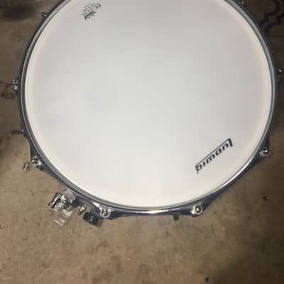 Ludwig Snare Drum Chrome over Steel Black & White Badge image 4