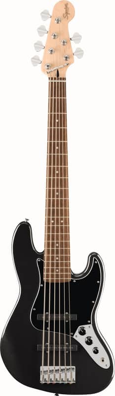 Squier Affinity Series Jazz Bass VI Black Metalic image 1