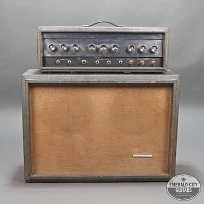 1966 Silvertone 1484 "Twin Twelve" Head w/ Piggyback 2x12" Cabinet image 3
