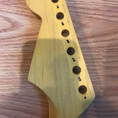 Warmoth Stratocaster Neck Maple Nitro Satin Boat Neck 1 11/16" Nut 6105 image 5