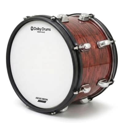 Dolby 10” Electronic RED WOOD TOM w 6 Triggers for Roland Alesis Drum image 3