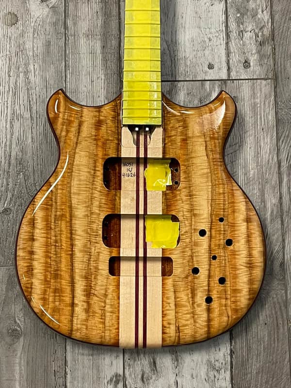 Alembic Stanley Clark Signature Standard, Primavera Top/Ebony/Amber LED's *On Order, ETA  Sept. 2026 image 1