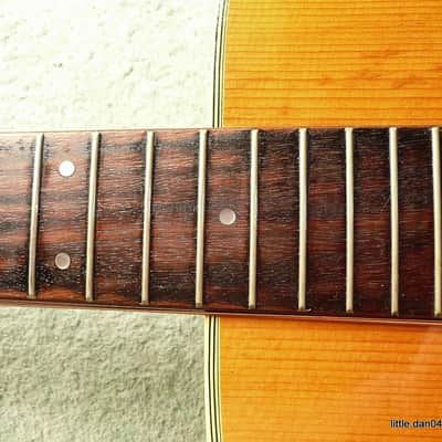 Suzuki  Three S W130 Dreadnought Acoustic Guitar Japan Vintage 1975 Natural image 15