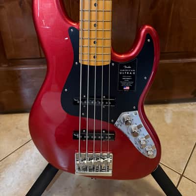 Fender American Ultra II Jazz Bass V Sinister Red image 1