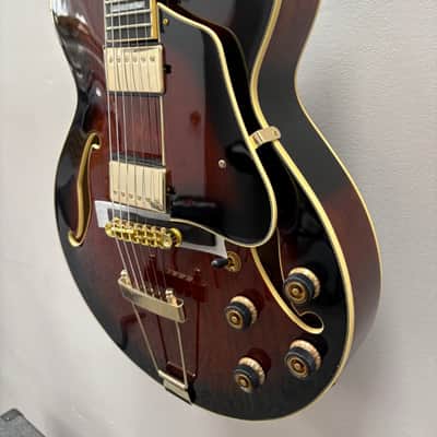 Ibanez Artcore Expressionist AG95QA 2026 - Dark Brown Sunburst image 3