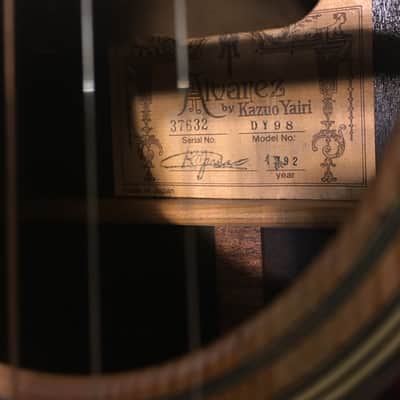 Alvarez Yairi Dy98 w/modulus neck 1992 Natural image 3