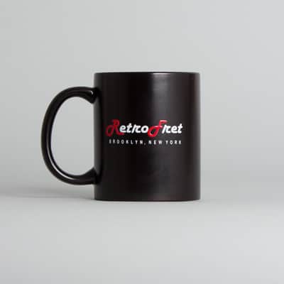 Retrofret Vintage Guitars Retrofret Coffee Mug 2024 - black with red and white lettering image 2