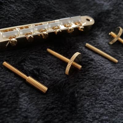 Gibson ABR-1  Gold Plated Bridge with Nylon Saddles for Hollow  Body, Semi-Hollow and Solid Body Guitars. image 5