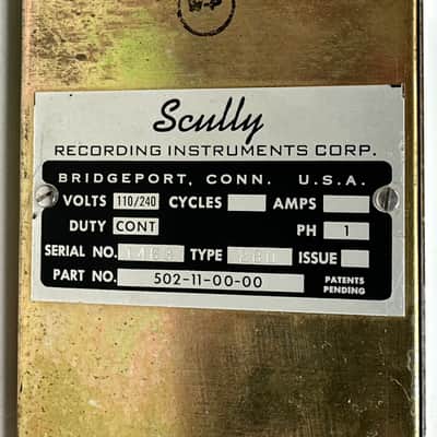 Scully 280 Mic Preamp w/ UTC A-39, A-18 Transformers & Freed Output Transformer image 6