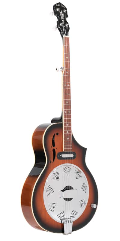 Gold Tone DOJO-DLX Cutaway Body Flamed Maple Top Maple Neck Deluxe 5-String Resonator Banjo with Gig Bag & Pickup image 1