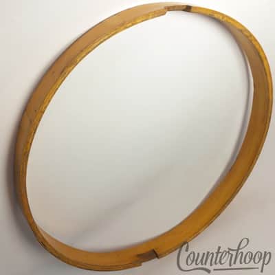Oliver Ditson 14"3Ply Natural Maple Wood Hoop/Rim Snare Drum Resonant Vintage10s image 2