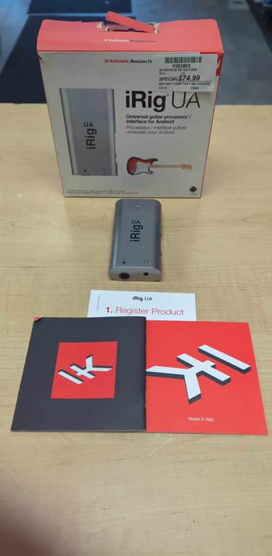 IK Multimedia iRig HD-UA Mobile Universal Guitar Interface for Android 2010s - Silver image 1