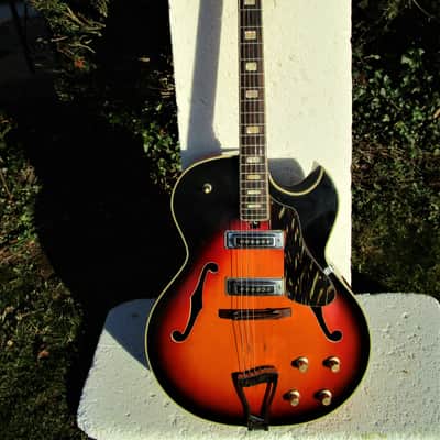 Kawai Jazz Guitar, 1960', Japan, 17" Body, 2 Pu. Sunburst Finish image 1