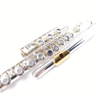 Refurbished Jupiter CXL *Gold Clad Lip* Silver Head Intermediate Flute B Foot image 2