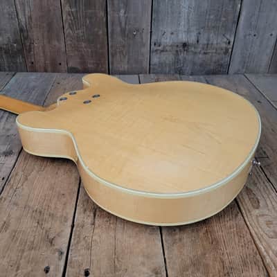 Mosrite Celebrity Hollowbody 4 String Bass 1968 - Natural Blonde image 11
