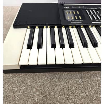 JVC KB-700B - Keyboard - Black And White - Fair w/ Power Supply & Soft Cover image 5