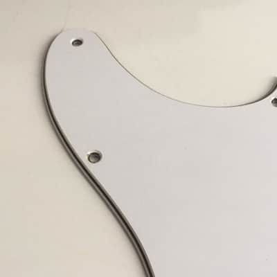 4-Ply Lefty White / Pearl Back Relic Esquire Pickguard Telecaster For ‘69 Fender Tele Left Handed image 3